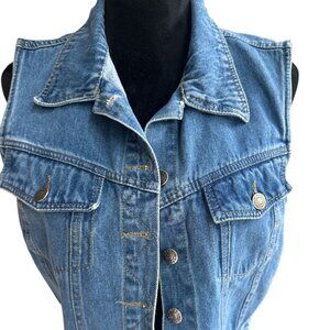 Baccini Blue Denim Vest